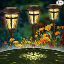 Solar Pathway Lights Outdoor 6 Pack, Warm White Lights Outdoor Waterproof, Bronze Finished Solar Garden Light for Yard Decor, Patio, Landscape, Lawn, Walkway, Pathway, Garden by GreenHaven Gardens