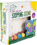Creative Roots Mosaic Butterfly Stepping Stone Kit, Includes 7-Inch Ceramic Stepping Stone & 6 Vibrant Paints, Paint Your Own Stepping Stone, DIY Stepping Stone for Kids Ages 8+ White by TinyTreasures Baby Boutique
