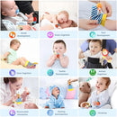 BLOOBLOOMAX Wrist Rattles Foot Finder Rattle Toy for 0-4 Months Baby, Feet Leg Ankle Socks Arm Hand Bracelet Shaker for 4-8 Months Infant boy & Girl, Gift Set for 0-1 Years Newborn Babies (5 pcs-B) by TinyTreasures Baby Boutique