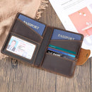 Real Leather Wallet Functional RFID Bifold Passport Holder Travel (Dark Brown) by TinyTreasures Baby Boutique