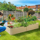Land Guard 8×4×1ft Galvanized Metal Raised Garden Bed, Metal Planter Kit Box Outdoor for Deep-Rooted Vegetables, Flowers, Green and Herbs (Cream Yellow)… by GreenHaven Gardens