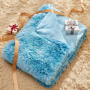 GONAAP Fuzzy Faux Fur Throw Blanket Queen Size Tie-dye Ocean Blue Super Soft Cozy Plush Fuzzy Shaggy Blanket for Couch Sofa Bed (Tie-dye Ocean Blue, Queen(90"x90")) by CozyNest Decor