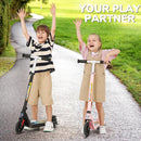 Caroma Electric Scooter for Kids Ages 6-12,150W/180WMotor,10 MPH Max Speed & 7 Miles,Colorful Lights,Adjustable Height & Speed,LED Display,Foldable Kids Electric Scooter 132 Lbs Max Load,Idea Gift by TinyTreasures Baby Boutique