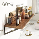 Fun Memories 27.5" W x12 D Floating Shelves, Large Wall Shelves 27.5 Inch Long, Set of 2, Farmhouse Wood Floating Shelf Wall Mounted, Deep Shelves for Bathroom, Living Room, Kitchen, Walnut Color by CozyNest Decor