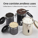 Veken Coffee Canister, 39OZ Large, Airtight Stainless Steel Food Storage Container for 2.2lbs Coffee Beans, Ground, Sugar, Tea, Flour, Rice, Cereal, Cookies Jars, Bar Accessories & Gifts, Silver by CozyNest Decor