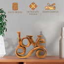 Decozen Gifts for Mom - Wooden Love Letters Sculpture - Mother's Day Birthday Gifts, Home, Office, Living Room, Shelf, Fireplace, Farmhouse, Tabletop, Boho and Mantle Decor - Mothers Day Decorations by CozyNest Decor