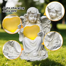Angel Statues for Garden, Solar Angels for Outside with Glowing Heart & Cemetery Decorations for Grave, Yard Art Patio Balcony & Lawn Ornaments Gifts for Mom Grandma Women by CozyNest Decor