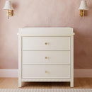 Graco Sasha 3-Drawer Chest with Changing Table Topper (Froasted Oat) – GREENGUARD Gold Certified, Nursery Bedroom Wood Chest with Spacious Storage, Interlocking Drawer System, Pre-Installed Tracks by TinyTreasures Baby Boutique