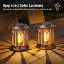 WdtPro Solar Lanterns Outdoor Hanging 2 Pack, Upgraded Bright Solar Lantern Lights Outdoor Waterproof, Solar Powered Lantern Over 12Hrs Hanging Lights for Outside Garden Yard Patio Decor (Copper) by CozyNest Decor
