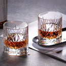 KAMMAK Crystal Whiskey Glasses Set of 2, Handcrafted 7.1oz Old Fashioned Glasses Stemless, Luxury Cocktail Glasses, Hand Blown Scotch Cup for Women, Men Gift for Rocks, Bourbon Barware, Bar by CozyNest Decor