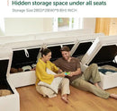 HONBAY Sectional Couch with Storage Seats, Modular Sectional Sofa with Storage Ottoman, U Shaped Sectional Couches for Living Room,Beige by CozyNest Decor