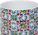 DII Kitchen Ceramics Collection Canister Set, Floral Tile, 3 Piece by CozyNest Decor