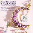 Sisters Gifts from Sister for Sister from Brother, Best Sister Gifts Unique Sister Birthday Gifts for Sister in Law Soul Sister, Moon Crystal Suncatcher for Window Hanging Decor by GreenHaven Gardens