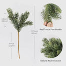MISSPIN 12 Pcs 19.5 Inches Christmas Cedar Branches, Cedar Artificial Christmas DIY Crafts Faux Branches for Xmas Indoor Outdoor Home Decor by CozyNest Decor
