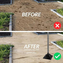 Walensee Steel Tamper with 48 inch Handle 8"x8" Garden Rubber Grip for Laborsaving All-Steel Heavy Duty Ideal Tool Leveling Ground Installing pavers and Repairing Blacktop by GreenHaven Gardens