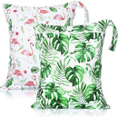 Shappy 2 Pcs Large Travel Laundry Bag Washable Waterproof Wet Dry Large Dirty Clothes Bag Bathing Workout(Flamingo Style) by TinyTreasures Baby Boutique
