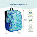 Wildkin 15-inch Kids Backpack – Durable, Padded, Adjustable for School & Travel - Confetti Blue by TinyTreasures Baby Boutique