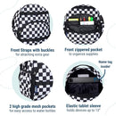 Wildkin ECO rPET 15-inch Kids Backpack – Sustainable, Padded, Adjustable – Black & White Checkered by TinyTreasures Baby Boutique