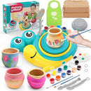 Pottery Wheel for Kids - Complete Art Supplies Arts & Crafts Kit, Crafts for Girls 8-12, Girls Boy Toys Birthday Halloween Christmas Gift for Kids Ages 6 7 8 9 10 11 12+, (Snail) by TinyTreasures Baby Boutique