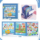 Magnetic Puzzles for Toddlers 3-5, 75-Pieces Travel Toys, Transportation Puzzles Ages 4-6, Educational Learning Magnets, Road Car Trip & Airplane Activities Toys for 3 4 5 6 7 Girls Boys Gift by TinyTreasures Baby Boutique