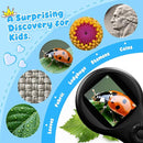 Magnifying Glass - Mini LED Pocket Microscope for Kids(5-10 Years) - Educational Science Kit Durable Design - Ideal Gift for Girls (Black) by TinyTreasures Baby Boutique