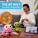 Cookie Box Crochet Kit for Beginners - Learn to Craft Amigurumi Stuffed Animals - Knitting Gift for Kids and Adults - Beginner-Friendly Yarn - Stitch-by-Stitch Video Tutorial - Leopard Leo by TinyTreasures Baby Boutique