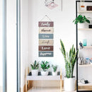 Hanging Wall Decor Sign - Welcome Vertical Wall Art Decorations, Rustic Home Accessories for Living Room, Bedroom, Family, Dining, and Kitchen, Outdoor Signs for House, Live, Laugh, Love Plaques by CozyNest Decor