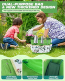 Garden Tools Set, 8 in 1 Heavy Duty Garden Tools Kit, Stainless Steel Ergonomic Gardening Hand Tool with Upgraded Bag, Gardening Supplies Gift for Women, Kid, Organizer by GreenHaven Gardens