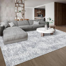 COZYLOOM 5x7 Rug Living Room Modern Washable Distressed Accent Carpet with Non-Slip Backing, Ultra-Soft Contemporary Geometric Floor Mat for Kitchen, Bedroom, Grey by TinyTreasures Baby Boutique
