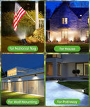 Bright Solar Spot Lights Outdoor, [58 LED/12000K/3 Modes] Solar Lights Outdoor Waterproof IP67, Auto On/Off, 2-in-1 Wall Light Flood Light for Tree Yard Garden Pathway, 2 Pack by GreenHaven Gardens