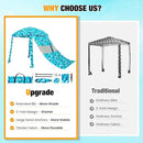 HOMEDEMO Beach Canopy UPF 50+, 6'×6', Easy Set up and Take Down Tent with Sand Pockets, Side Wall Shade Wind Waterproof for Kids, Family & Friends by TinyTreasures Baby Boutique