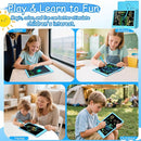 Decute Kids Toys LCD Writing Tablet with Stylus, 10 Inch Erasable Toddlers Doodle Board, Reusable Drawing Pad for Kids, Educational Christmas Birthday Gift for 3 4 5 6 7 8 Girls Boys Toddler Blue by TinyTreasures Baby Boutique