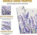Lavender Placemats Set of 4 Purple Flower Butterfly Linen Fabric Table Mats Seasonal Spring Summer Rustic Floral Placemat Farmhouse Decorative Washable Place Mats for Home Kitchen Dining Table by CozyNest Decor