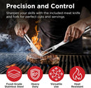 Kaluns Grilling Accessories, Dad Gifts for Christmas Grilling Gifts, Heavy Duty Stainless Steel Grill Set BBQ Grill Accessories for Outdoor Grill with Meat Thermometer, Case and Apron by GreenHaven Gardens