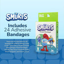 BioSwiss Bandages, The Smurfs in 3D Shaped Self Adhesive Bandage, Latex Free Sterile Wound Care, Fun First Aid Kit Supplies for Kids and Adults, 24 Count Box by TinyTreasures Baby Boutique
