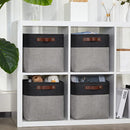 DULLEMELO 11x11 Cube Storage Bins for Cube organizer, Foldable Cube Storage Bins Baskets for Organizing Home Office Closet Shelves Toy Nursery,Fabric Cube Baskets Bin for Home organization by TinyTreasures Baby Boutique