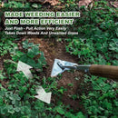 Haliaeetus Triangle Hoe, 60'' Scuffle Hoe for Keeping Your Back from Tiring Out, Weeding Just in Push-Pull Motion, Rogue Hoe with Triangle Head for Quickly Clear Out a lot of Weeds from All Direction by GreenHaven Gardens