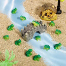 100 Pcs Mini Resin Frogs, Cute Green Frog Tiny Frogs Mini Frogs Figurines Miniature Frogs Animals Figurines Ornament for DIY Crafts Landscape Aquarium Dollhouse Fairy Garden Decor Potted by GreenHaven Gardens