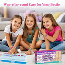 Friendship Bracelet Making Kit with Storage Box,DIY String Bracelet Arts and Craft for Girls Aged 8-12,Kids' Travel Activity Toy Set,Birthday Gifts for Ages 6 7 8 9 10 11 12 Year Old (Light Blue) by TinyTreasures Baby Boutique
