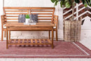 Unique Loom Outdoor Border Collection Area Rug - Soft Border (5' 3" x 8' Rectangle, Rust Red/ Ivory) by GreenHaven Gardens