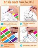D-FantiX 24 Pack Paint with Water Coloring Books for Kids Ages 4-8-12, Birthday Party Favors Bulk Gifts Goodie Bag Stuffers, Arts and Crafts Classroom Prizes Rewards, Back to School Gifts for Students by TinyTreasures Baby Boutique