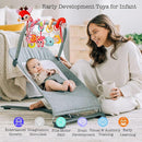 Stroller Toys, Car Seat Toys for Babies 0-6 Months Infants Activity Spiral Hanging Crib Toy Gift for Baby Boys and Girls 0 3 6 12 Months Newborn Sensory Toy with Rattles Squeaker Music- Red by TinyTreasures Baby Boutique