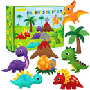 CiyvoLyeen Dinosaur Sewing Kit Dinosaur Felt Animal DIY Crafts for Girls and Boys Educational Sewing for Kids Art Craft Kits for Beginners by TinyTreasures Baby Boutique