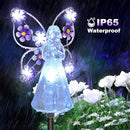Solar Angels for Cemetery, Fairy Angel Solar Powered Fairy Waterproof Light, 2pcs LED Outdoor Decorative Light, Grave Decorations for Cemetery, Solar Lights for Outside Gardening Supplies by GreenHaven Gardens
