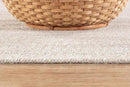 CAMILSON Easy Jute Round Rug 4ft Indoor Outdoor Off-White Color Fiber Area Rugs for Living Room and Patio Rug Herringbone Boho Woven Design Easy-Cleaning Washable Outside Carpet Alfombras (4 Round) by CozyNest Decor