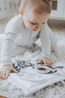 Wee Gallery Woodland Activity Pad Organic Baby Play Mat with Sensory Toys, High Contrast Newborn Essentials Soft Tummy Time Mat for Babies 0-12 Months, Visual and Motor Skill Development Toy by TinyTreasures Baby Boutique
