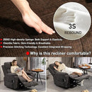 Lazy Boy Recliner Chair, Postoperative Recovery，Retractable 23'' Extra-Long Leg Support Lift Chair Hold up to 400lb，25.5'' Oversized Recliner seat for Big and Tall by CozyNest Decor