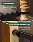 Babelio Baby Gate for Doorways and Stairs, 26-40" Auto Close Dog Gate, Easy-Install Pressure Mounted Satey Door, No Drilling Safety Gate for Child and Pets, Pressguard, Black by TinyTreasures Baby Boutique