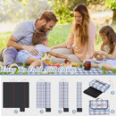 Extra Large Picnic Blanket 80''x 80'' Waterproof Foldable Picnic Mat for Beach, 5-Layer Outdoor Blanket for 6 to 8 Adults,Camping Grass Lawn Park Accessories Couple Park Wedding Registry(Grey) by TinyTreasures Baby Boutique