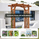 Solid Fir Wooden Garden Arch Premium Outdoor Trellis for Climbing Plants, 83.12”H×59”W×29.75’’D, Also can be Used for Wedding and Party Decoration by GreenHaven Gardens